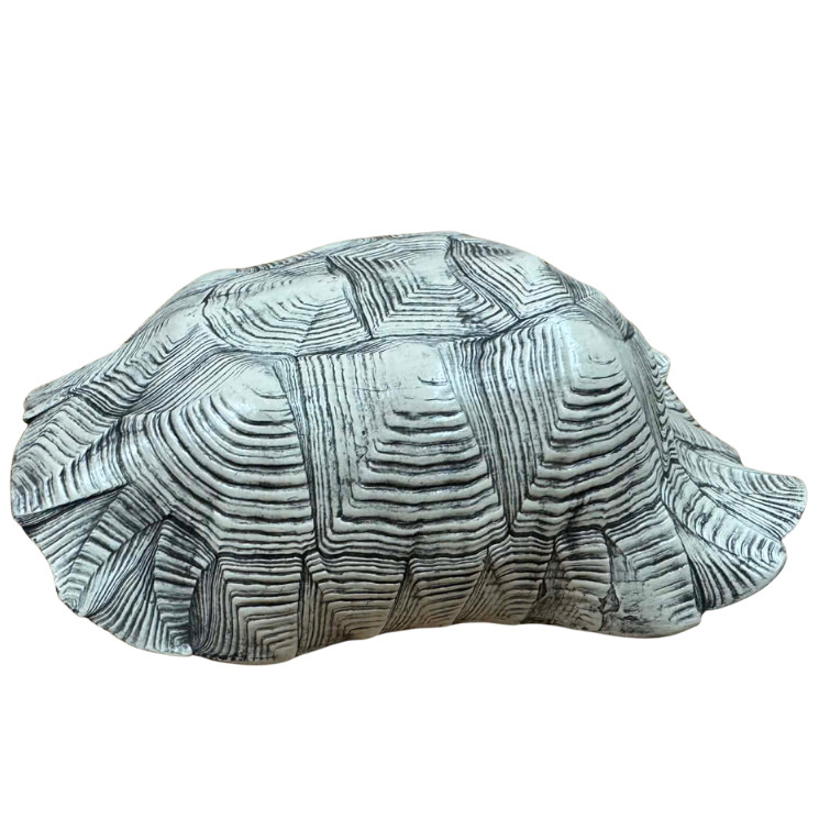 Kisállat webáruház - Terrarium Relic Shell Hide – Prémium műgyanta teknőspáncél barlang (16 × 24 × 7 cm) - fehér termékek