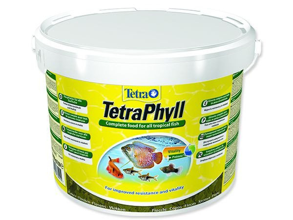 Kisállat webáruház - Tetra | Phyll Flakes | Lemezes táplálék | Díszhalak számára - 10 liter termékek