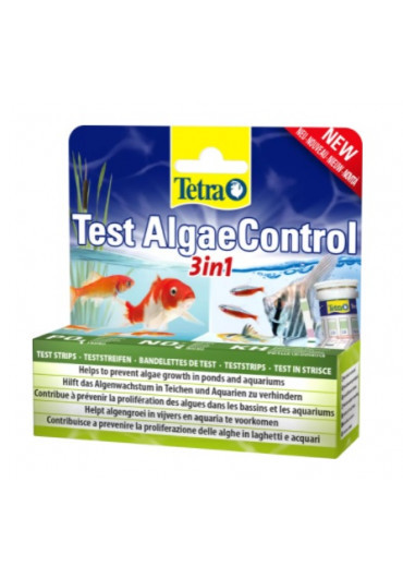 Kisállat webáruház - Tetra test Algae Control 3in1 | Vízteszt kerti tavakhoz és akváriumokhoz - 25 csík termékek