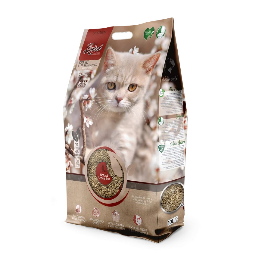 Kisállat webáruház - ToBeLoved GoGreen Fenyő Alapú Csomósodó Macskaalom 10 liter termékek