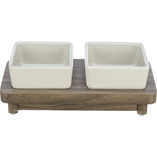 Kisállat webáruház - Trixie Bowl Set CityStyle | Tál szett - 2 x 0,4 L termékek
