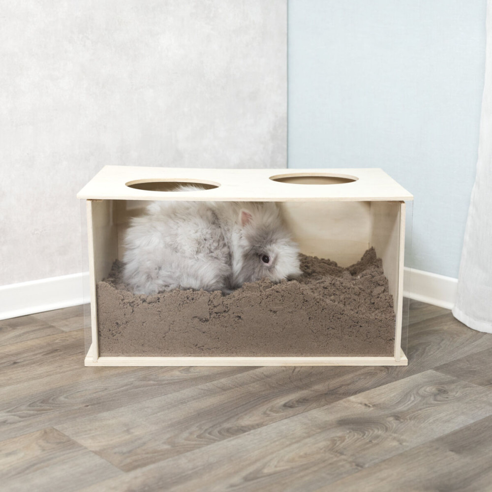 Kisállat webáruház - Trixie Burrowing Box | Ásódoboz nyulak részére - 58x30x38 cm termékek