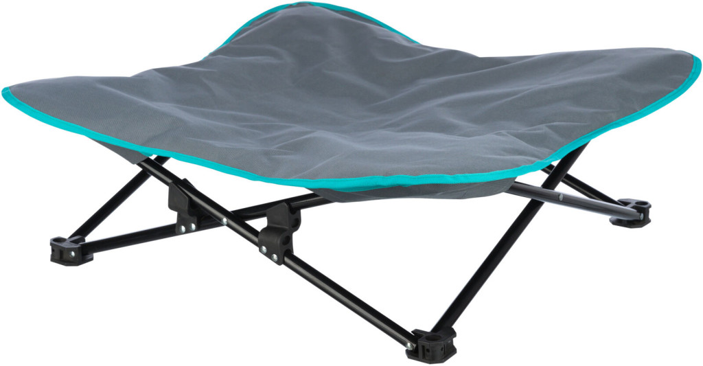 Kisállat webáruház - Trixie Camping bed for dog | Kemping ágy (szürke/petrolkék) kutyák részére, max:15 Kg - 69x20x69 cm termékek