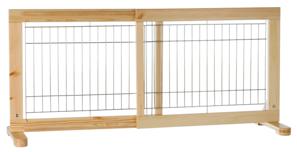 Kisállat webáruház - Trixie | Dog Barrier - elválasztó elem (natúr fenyő) kutyák részére (63-108x50cm) termékek