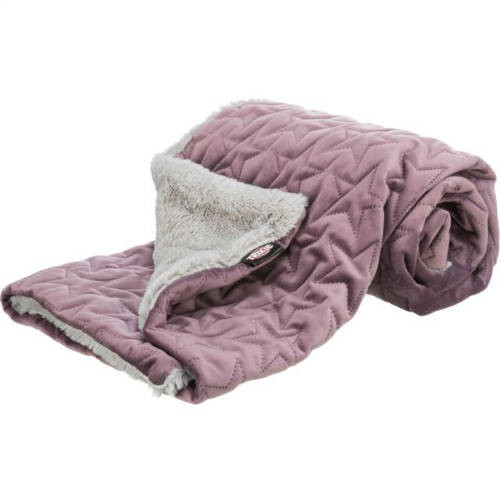 Kisállat webáruház - Trixie Estelle Blanket – takaró (bordó/berry‑szürke) 100×70 cm termékek
