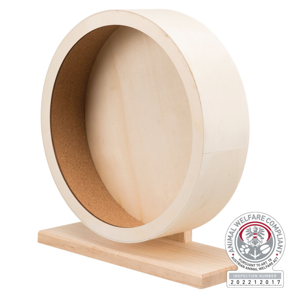 Kisállat webáruház - Trixie Exercise Wheel | Futókerék (fa) patkányok és sünök részére - 33 cm termékek