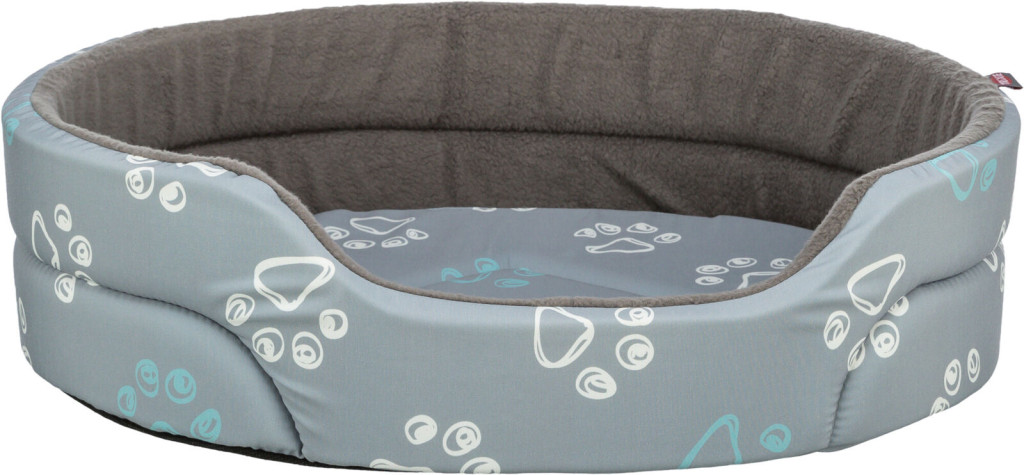 Kisállat webáruház - Trixie | Jimmy Bed - cotton look, ovális formájú fekhely (szürke) kutyák részére - 45x35cm termékek