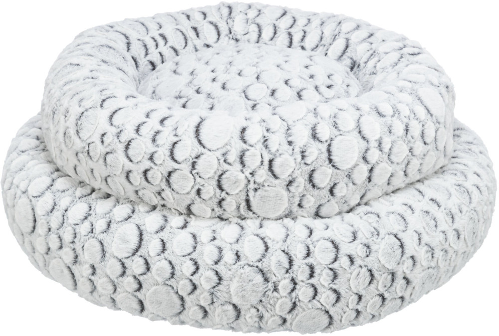 Kisállat webáruház - Trixie Mila Bed | Kerek, peremes fekhely (fehér/szürke) kutyák részére - 60 cm termékek