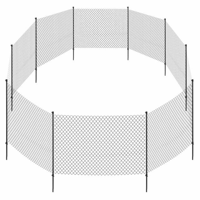 Kisállat webáruház - Trixie | Mobile dog fence - mobil kerítés kutyák részére (15m kerítés/10db rúd) - fekete termékek