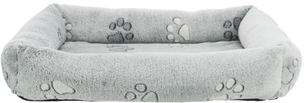 Kisállat webáruház - Trixie Nando Bed | Négyszögletes, peremes fekhely (világos szürke) kutyák részére - 60x50 cm termékek