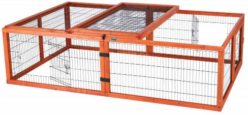 Kisállat webáruház - Trixie Outdoor Run whit Cover | Kültéri kisállatkifutó fedéllel nyulak részére - 174x48x109 cm termékek