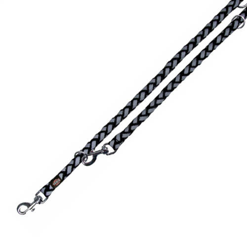 Kisállat webáruház - Trixie Reflect Cavo | Fényvisszaverő póráz | Fekete (L-XL) - 18 mm - 2 m termékek