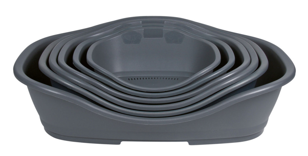 Kisállat webáruház - Trixie Sleeper Plastic Bed | Műanyag fekhely (sötétszürke) kutyák részére - 98x117 cm termékek