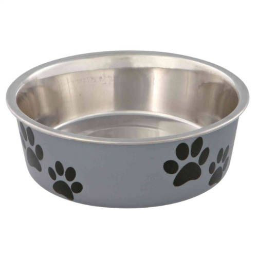 Kisállat webáruház - Trixie Stainless Steel Bowl | Fémtál műanyag borítással - 2,2 L termékek