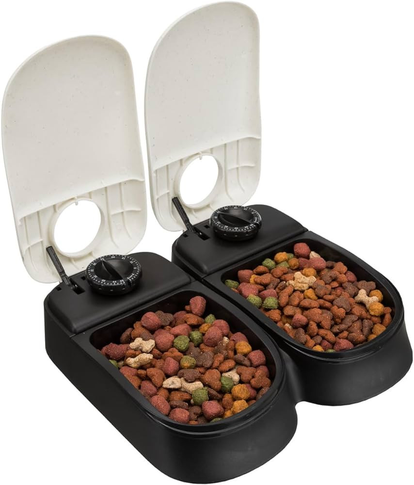 Kisállat webáruház - Trixie TX2 Automatic Food Dispenser | Autómata etető - 2 x 0,3 L termékek