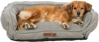 Kisállat webáruház - Trixie Tonio Sofa | Négyszögletes, peremes fekhely (szürke) kutyák részére - 100x80 cm termékek