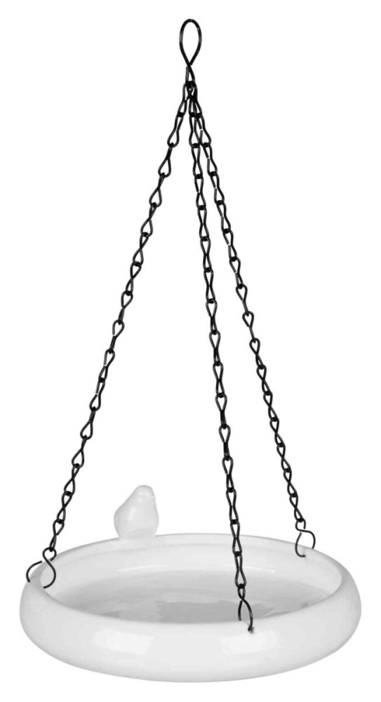 Kisállat webáruház - Trixie Water Bowl | Kerámia itató (fehér) vadmadarak részére - 500 ml / 7 cm termékek