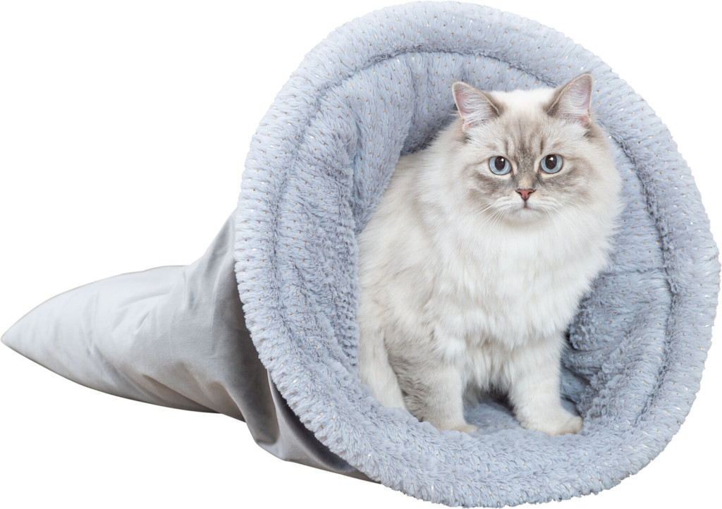 Kisállat webáruház - Trixie Xmas | Livia puha bújózsák – 40×60 cm, szürke, karácsonyi kollekció termékek