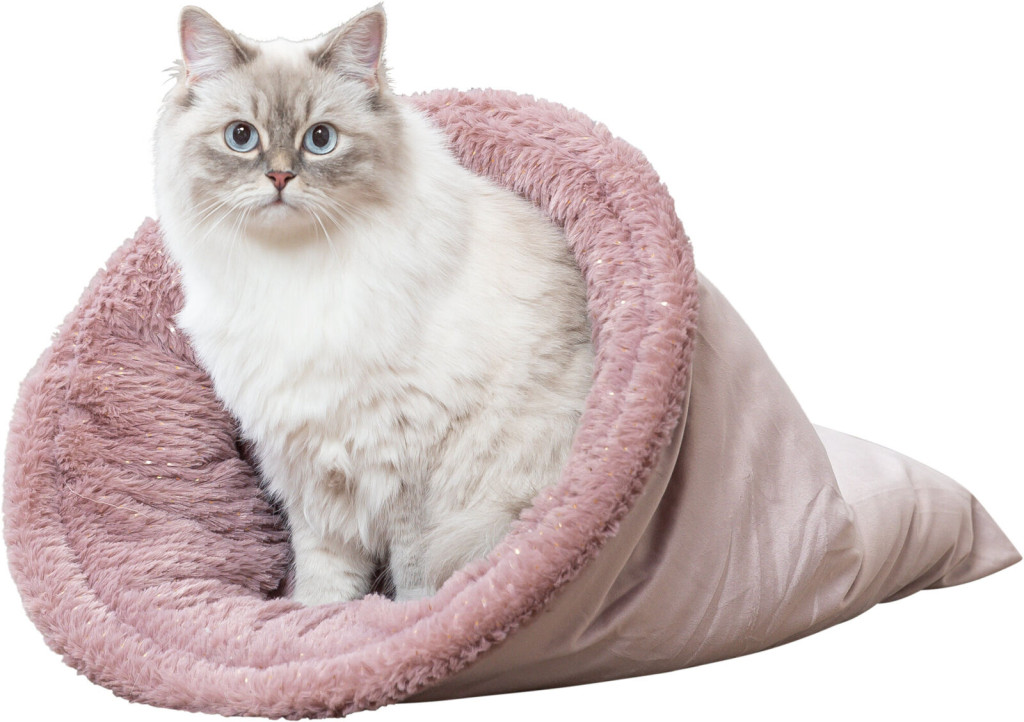 Kisállat webáruház - Trixie Xmas | „Livia” puha bújózsák – 40 × 60 cm, antik pink, karácsonyi kollekció termékek