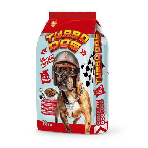 Kisállat webáruház - Turbo Dog | Adult marhás száraztáp - Felnőtt kutyák részére - 10kg termékek