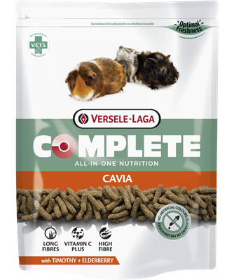 Kisállat webáruház - Versele-Laga | Complete CAVIA Rostokban gazdag minden az egyben extrudált táp tengerimalacoknak - 3kg termékek