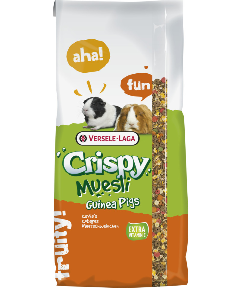 Kisállat webáruház - Versele-Laga Crispy Muesli Guinea Pigs | Teljes értékű tengerimalac eledel - 20 kg termékek