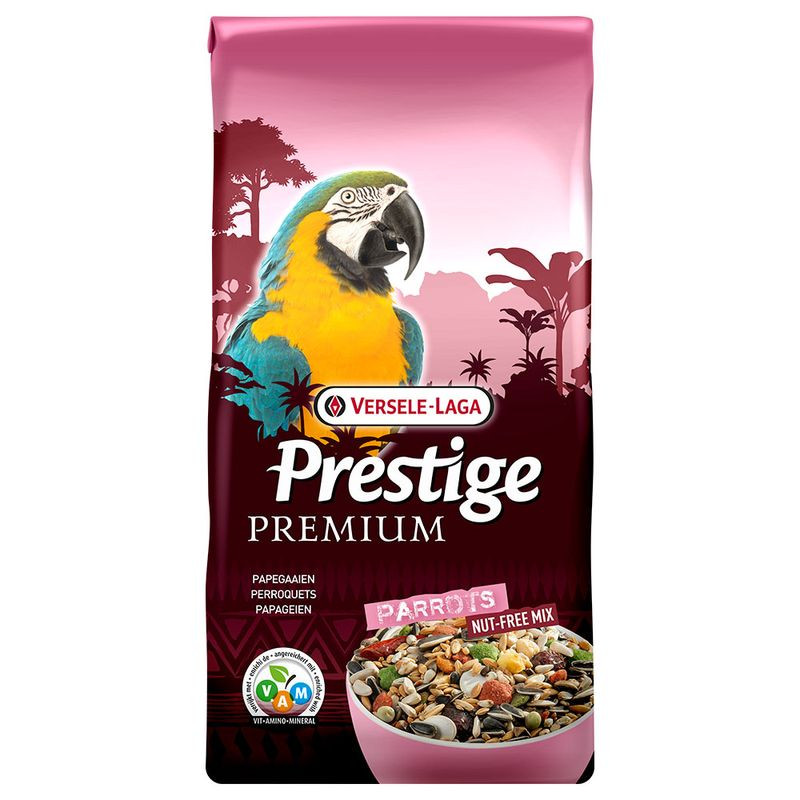 Kisállat webáruház - Versele-Laga | Prestige Parrots Nut-Free Mix | Teljesértékű eledel nagy papagájok részére - 2 Kg termékek