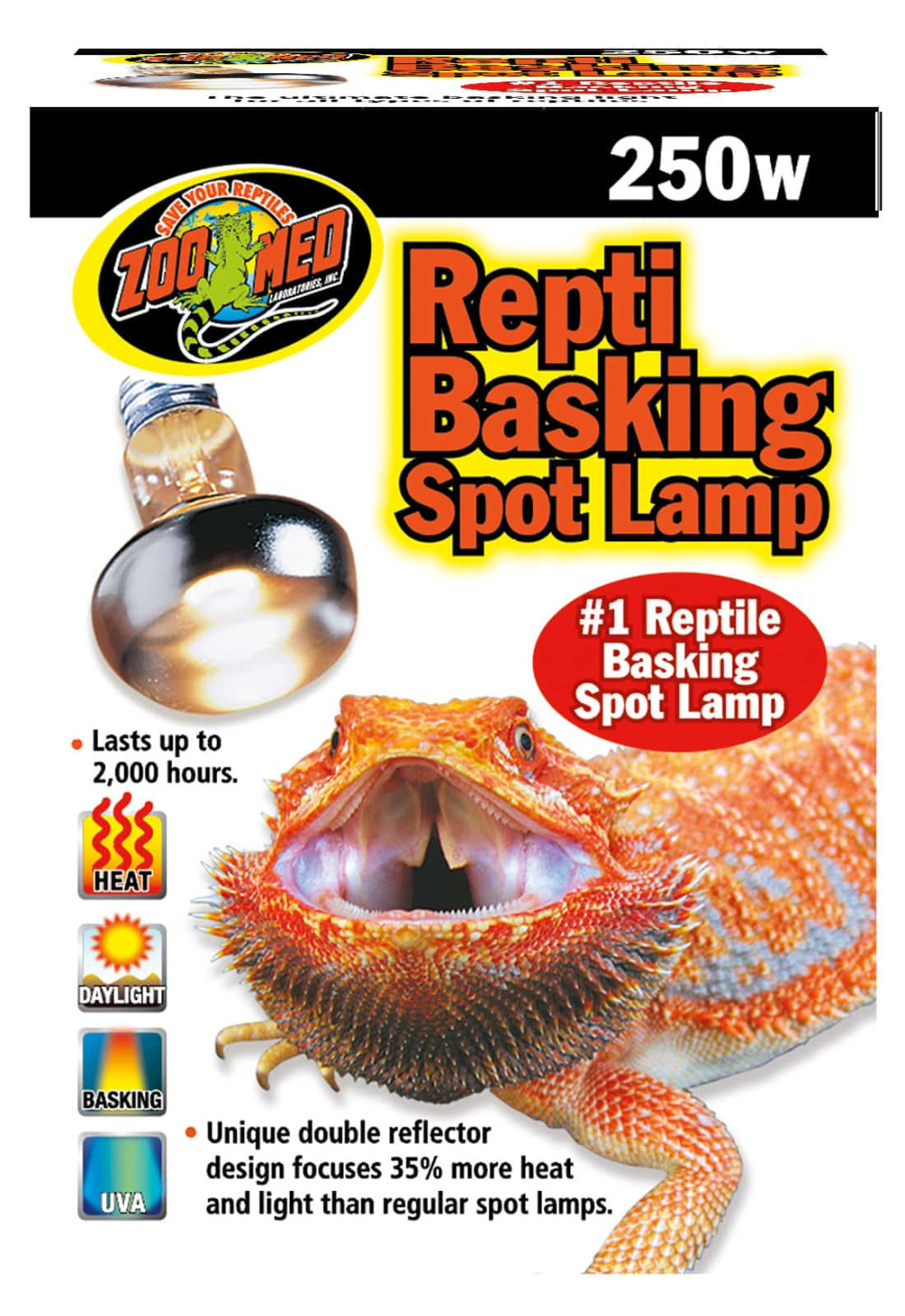Kisállat webáruház - ZooMed Repti Basking Spot | Melegítő izzó - 250 W termékek