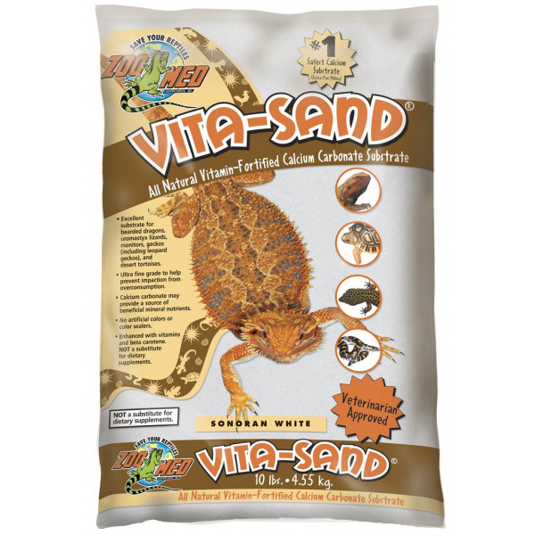 Kisállat webáruház - ZooMed VitaSand | vitaminos homok - 4,5 kg Fehér termékek