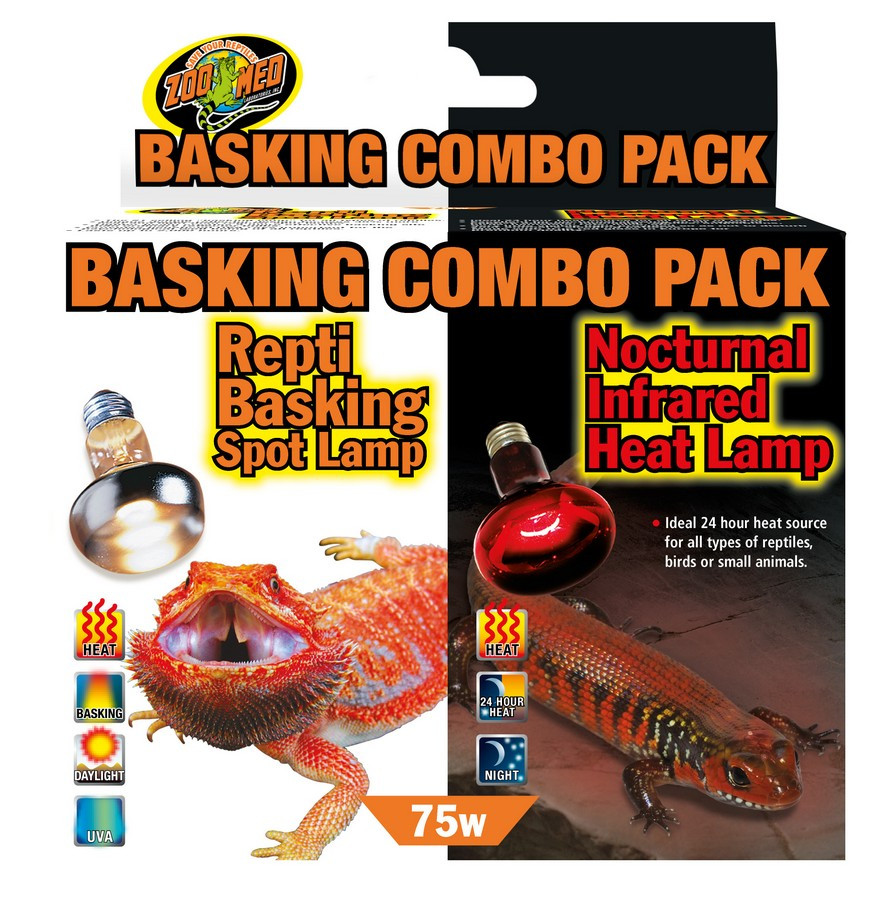 Kisállat webáruház - Zoomed Basking Combo Pack | 75 W nappali basking spot + 75 W éjszakai infravörös izzó termékek